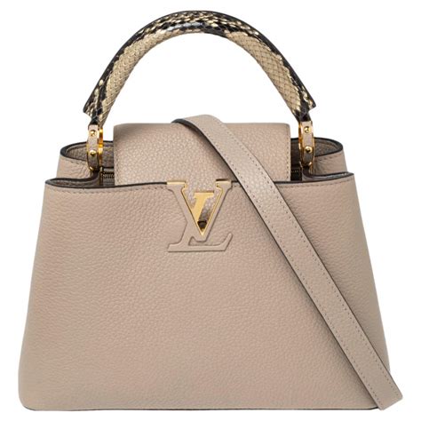 louis vuitton capucines python|capucines leather handbags.